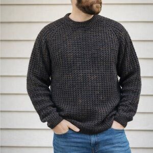 Ireland Pure New Wool Sweater Men’s XL Multicolor Knit vintage